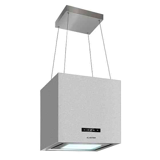 Люстра Smart Island hood 595м3/год керування застосунком LED панель срібляста (Німеччина, читати опис) Рівне