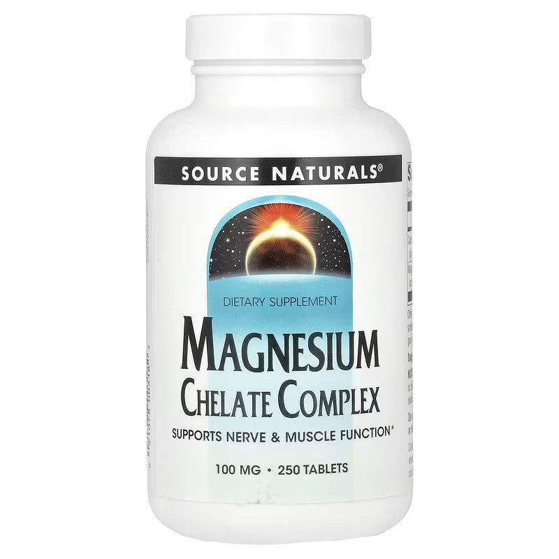 Магний хелат Magnesium Chelate Complex, 100 mg, 250 Tablets Луцк - изображение 1