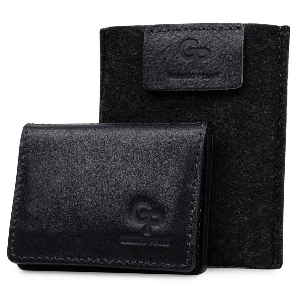 Кожаная обложка для прав GRANDE PELLE 11539 Синий Киев - изображение 7