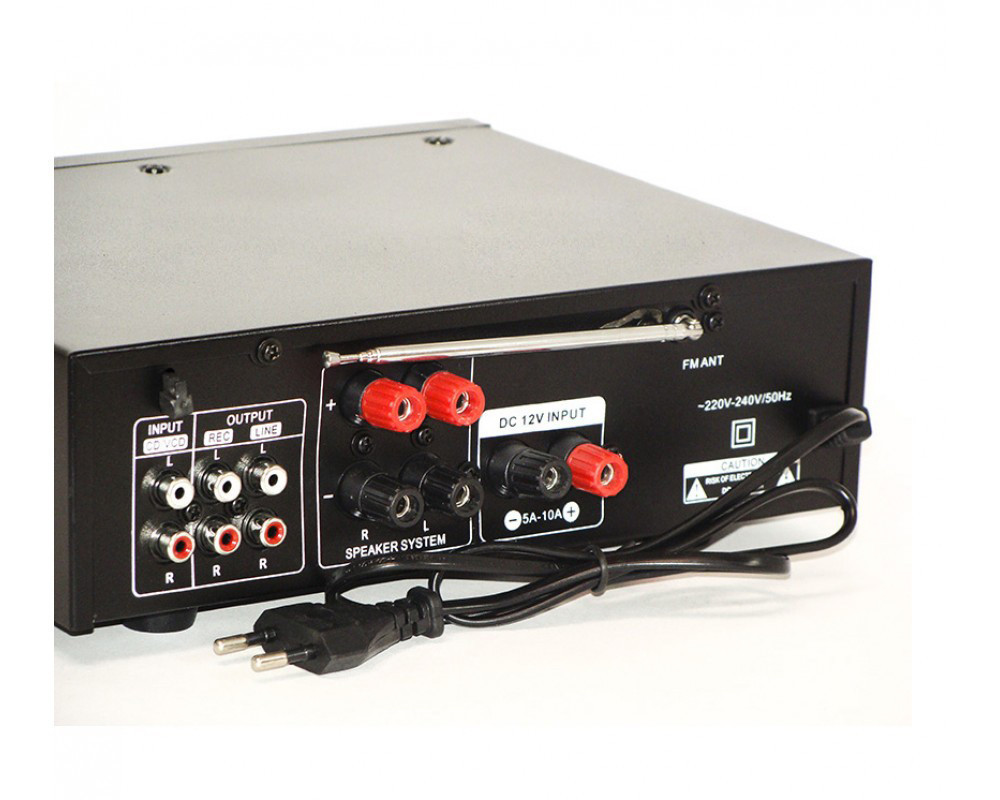 Підсилювач Mega Sound AV-339B 2*500maxx з USB, MP3, FM та караоке. Вінниця - фото 4