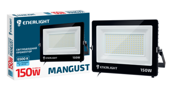 Прожектор світлодіодний вологостійкий IP 65 ENERLIGHT MANGUST 150Вт 6500K Рівне