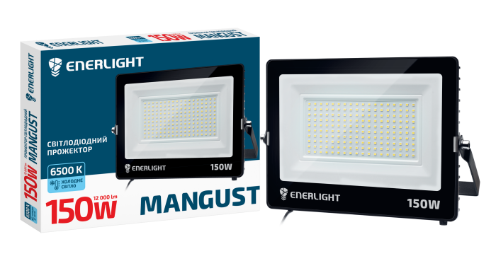 Прожектор светодиодный влагостойкий IP 65 ENERLIGHT MANGUST 150Вт 6500K Ровно - изображение 1