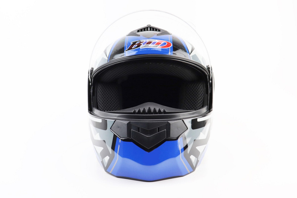 Шолом модуляр, закритий з відкидним підборіддям+відкидні окуляри BLD-159 S (55-56см), ЧОРНО-СИНІЙ Київ - фото 7