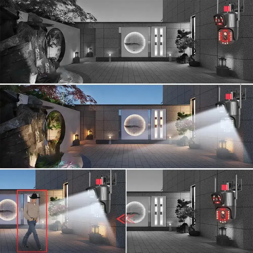 Уличная WiFi камера видеонаблюдения 8Мп,2 объектива SBR Киев - изображение 5