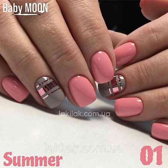 Гель-лак BABY MOON Summer №01 ніжний лососевий, 6 мл Херсон
