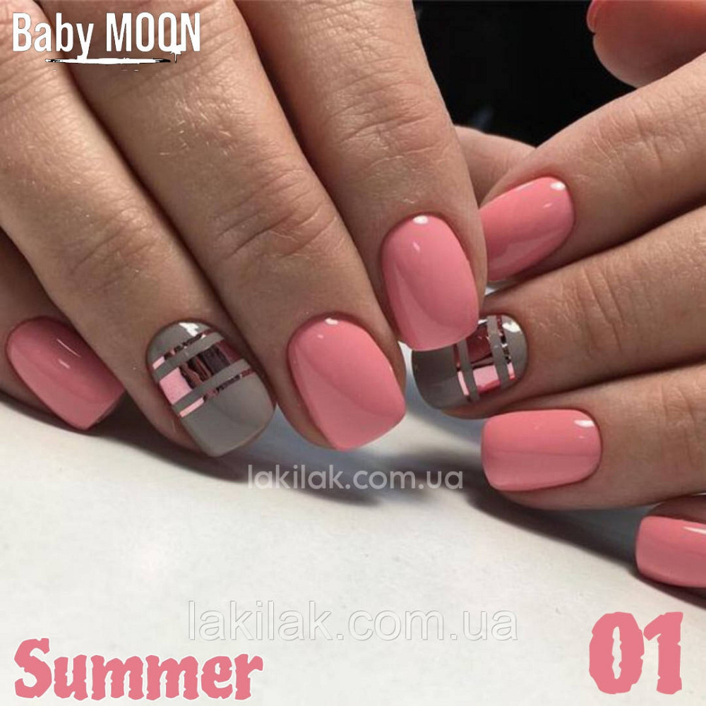 Гель-лак BABY MOON Summer №01 ніжний лососевий, 6 мл Херсон - изображение 1