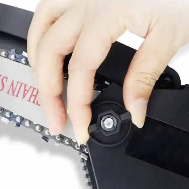 Аккумуляторная цепная мини-пила сучкорез для обрезки деревьев Mini Electric Chainsaw Black 1 АКБ Коломия - фото 3