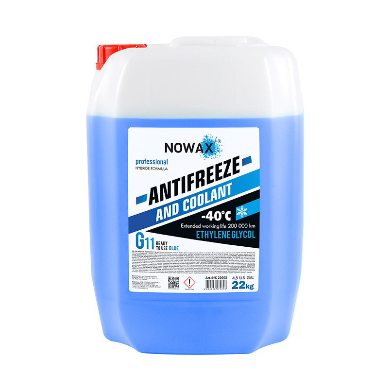 Антифриз Nowax Antifreeze Blue G11 синій готовий 22кг Львів - фото 1