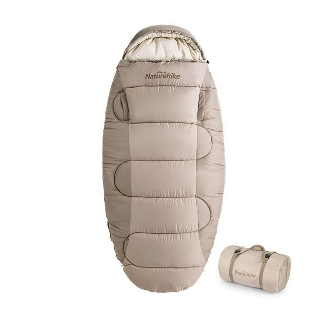 Спальный мешок Naturehike PS300 NH20MSD03 Правый (95х230см) Бежевый Винница - изображение 1