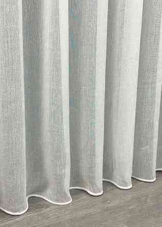 Тюль преміум льон фактурний “Costa” колір молочний 1961т Київ