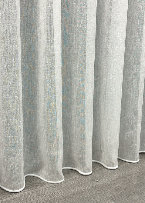 Тюль преміум льон фактурний “Costa” колір молочний 1961т Київ - фото 6