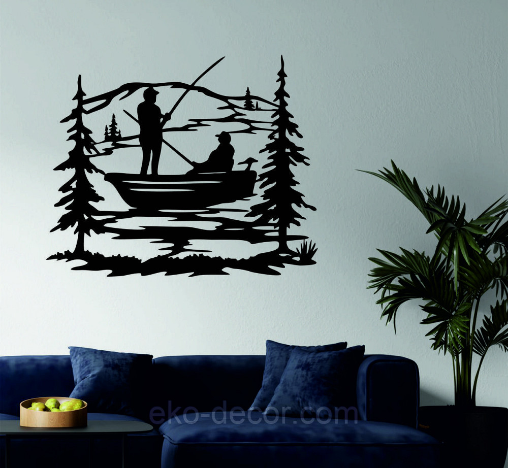 Декоративне настінне Панно «Рибалка», Декор на стіну Київ - фото 2