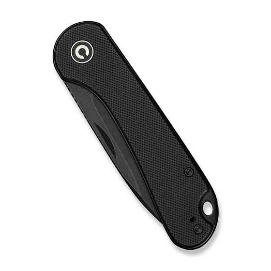 Ніж складаний кишеньковий Civivi Elementum Slip Joint, (7.5 см) 14C28N / G10 чорний Киев