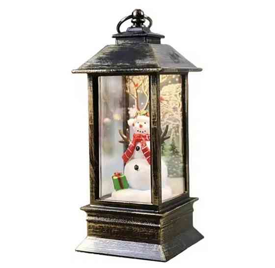 Комплект новорічних LED ліхтарів на батарейках без блискіток 4 шт Смела