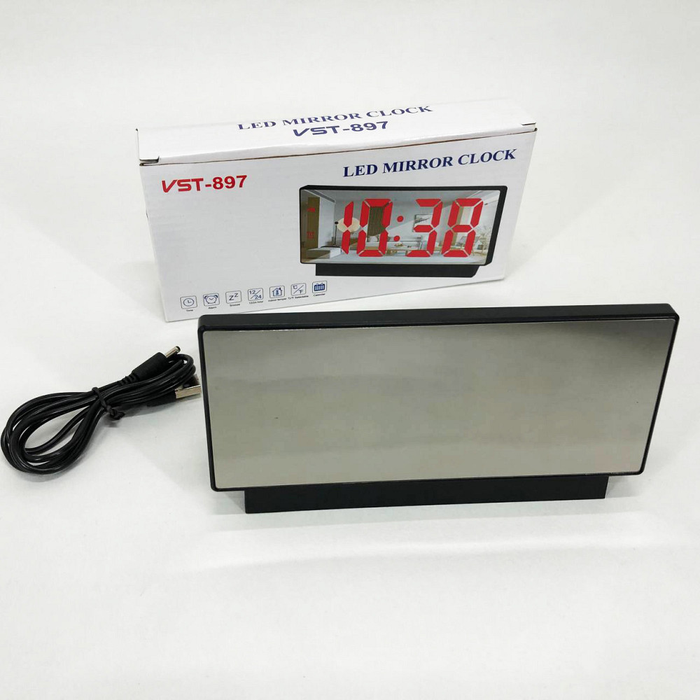 Практичные настольные часы с подсветкой VST-897-4, Часы светодиодные настольные хорошие KU-99 Львов - изображение 6