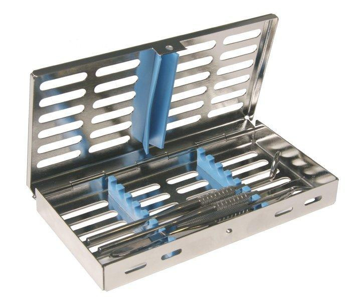 Касета 18х9 для 7 стоматологічних інструментів. Синій силікон, 182055 Дніпро - фото 1