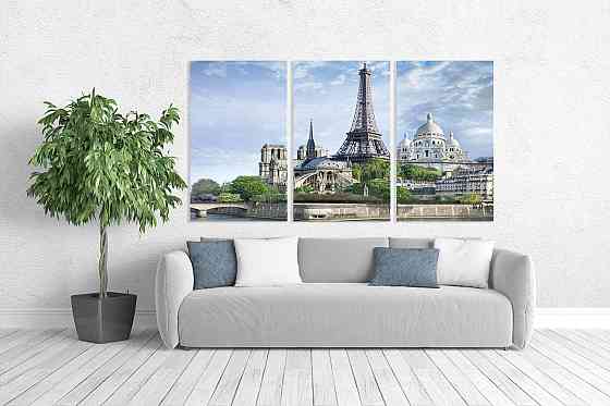 Модульная картина в гостиную / спальню    Франція        ART-051_3A 100х150 см Киев
