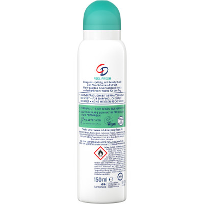 Дезодорант CD Відчуття свіжості Спрей 150 мл (4045612009528) Вінниця - фото 2