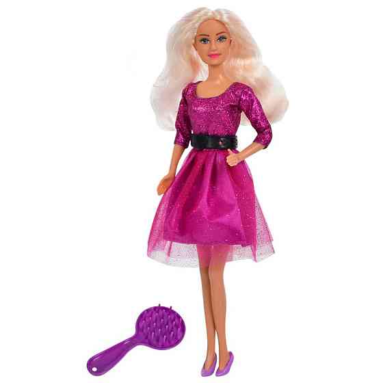 Дитяча лялька "Вечірня красуня" DEFA 8226(Violet) гребінець Вінниця