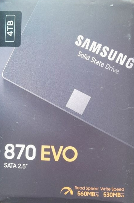 SSD накопитель Samsung 870 EVO 4TB Новый, упакованный. Киев - изображение 3
