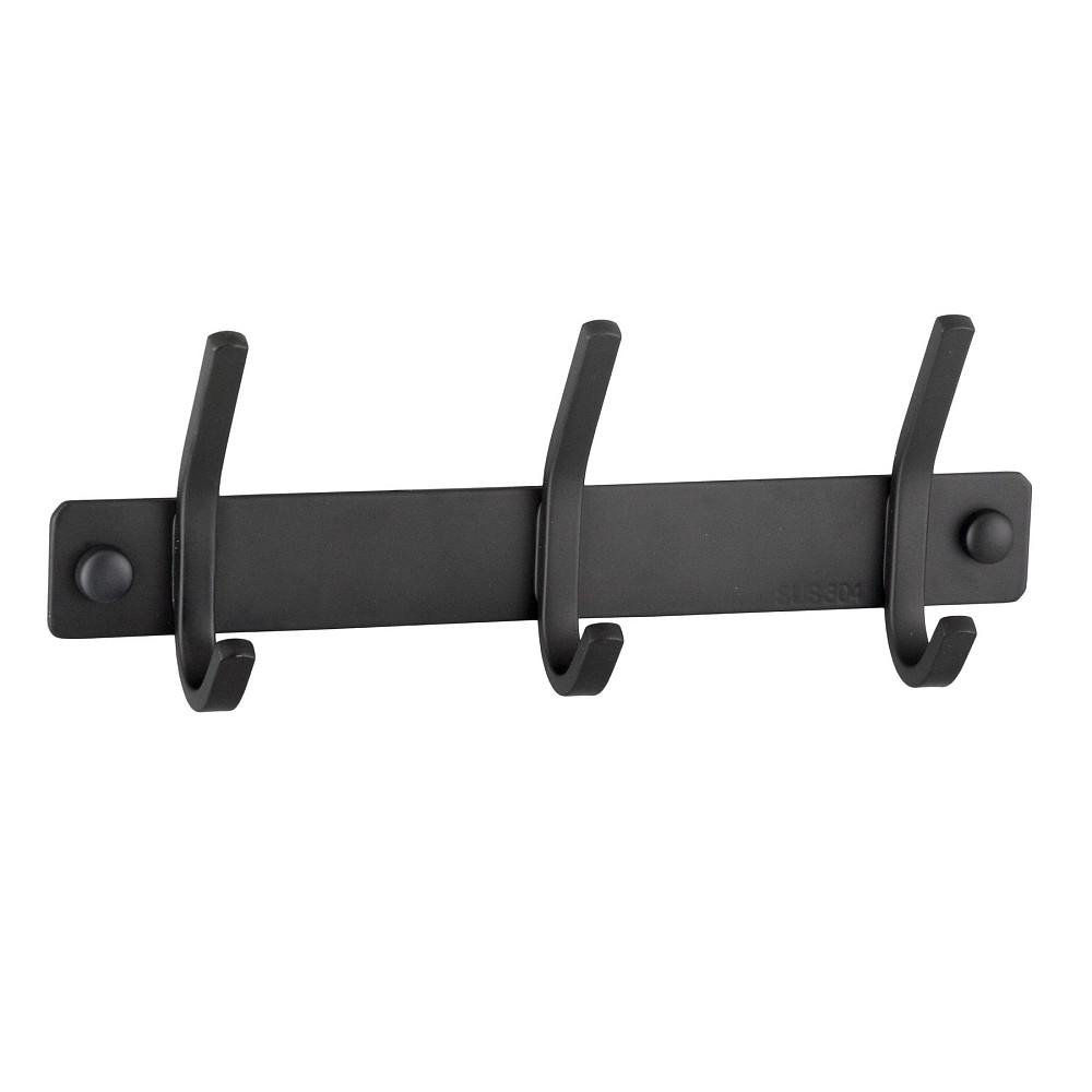 Планка з гачками Globus Lux BQ9435-3 чорна матова SUS304 Тернополь - изображение 2