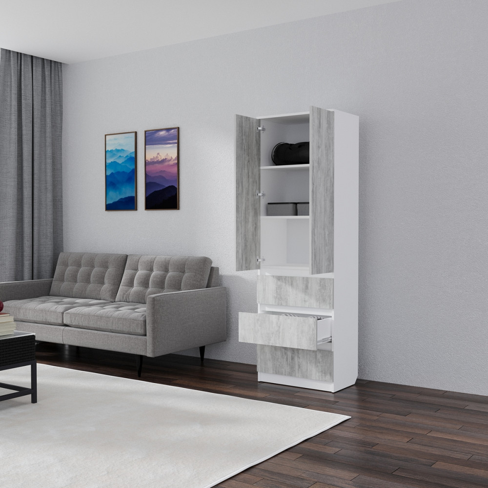 Розпашна шафа Смузі 11 800 білий/урбан-лайт Київ - фото 2