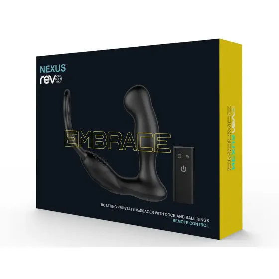 Масажер простати Nexus Revo Embrace з головкою, яка обертається та з ерекційним кільцем Львів