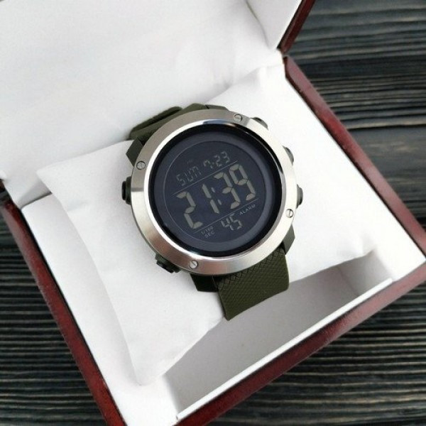 Чоловічий наручний спортивний годинник Skmei 1416 Зелений Вінниця - фото 4