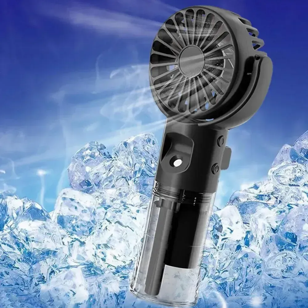 Ручной вентилятор с USB-распылителем / Аккумуляторный мини вентилятор Коломия - фото 3