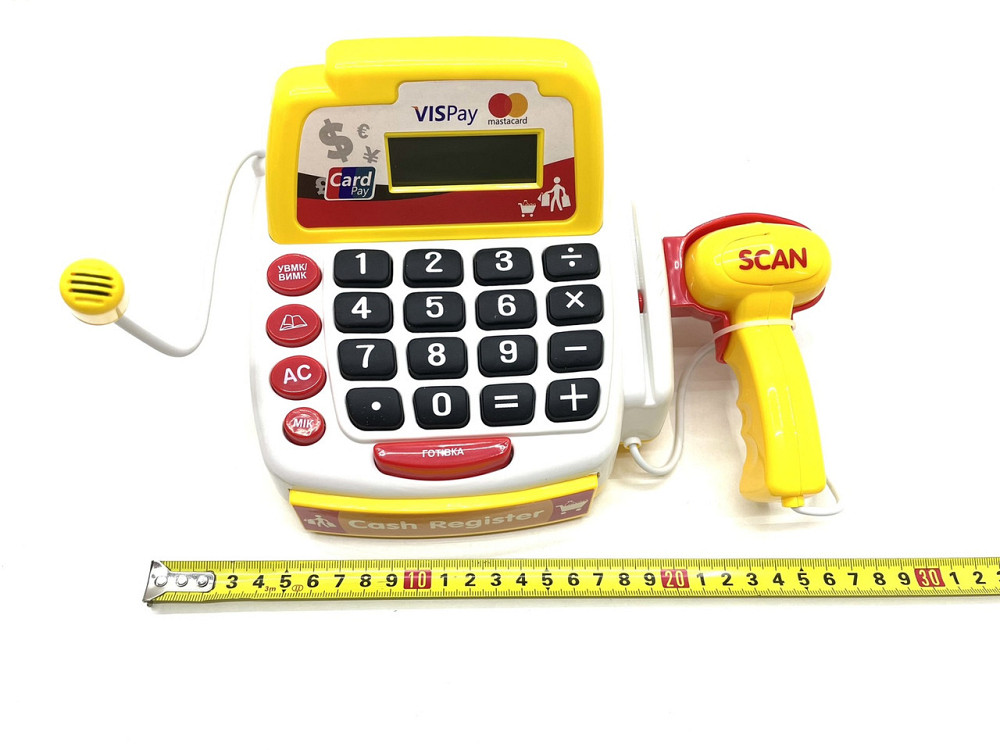 Касовий апарат Limo Toy ігровий набір 17 предметів Жовтий (M 4392 I UA) Чернігів - фото 3