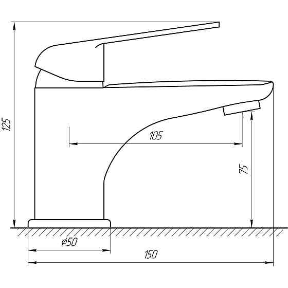 Змішувач для умивальника Globus Lux Koln GLK-0101 Луцк