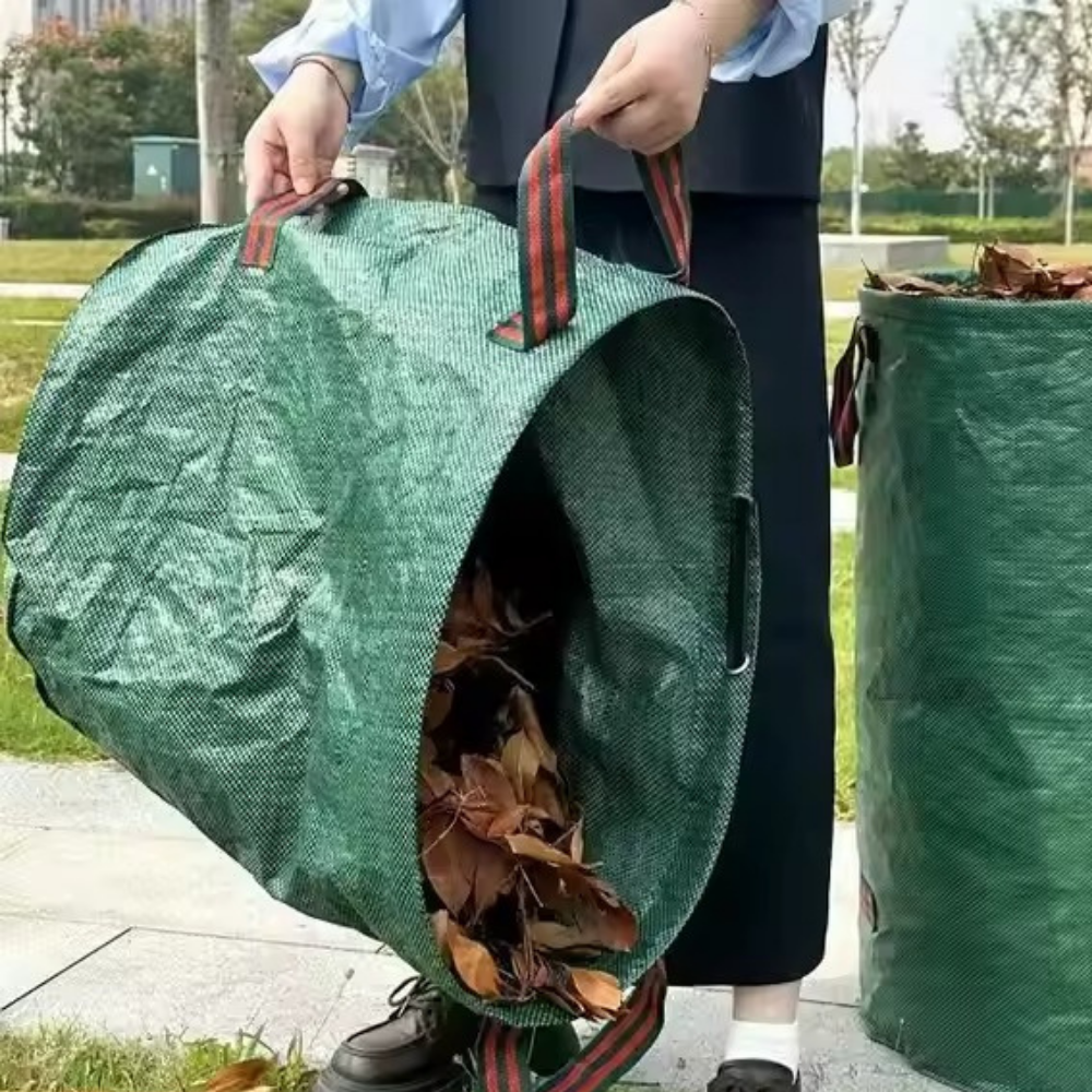 Мешок-сумка садовый для мусора тканевый многоразовый с ручкаками складываемый для сада и огорода объёмом 166 л Каменец-Подольский - изображение 8