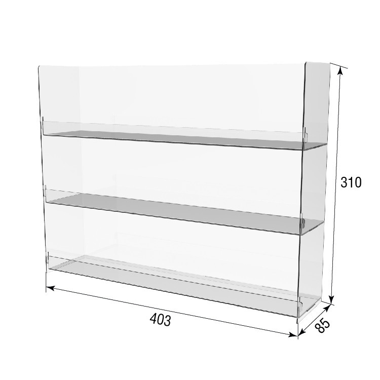 Гірка підставка EKOSTAR 3-х ярусна 403х310х85 Київ - фото 3