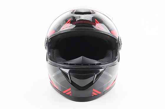 Шолом інтеграл, закритий BLD-М65 М (57-58см), ЧОРНИЙ/ЧЕРВОНО-СІРИЙ Киев