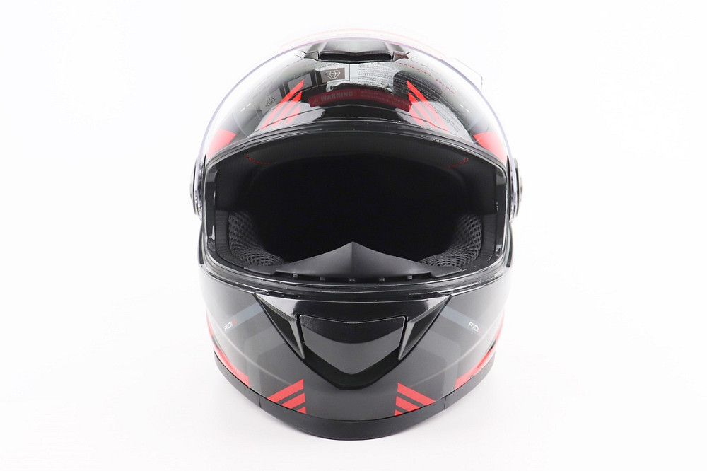 Шолом інтеграл, закритий BLD-М65 М (57-58см), ЧОРНИЙ/ЧЕРВОНО-СІРИЙ Київ - фото 5