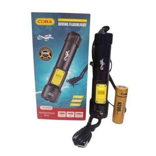 Аккумуляторный фонарь для дайвинга BL CB-D505 подводный светодиодный IPX8 водонепроницаемый Одесса