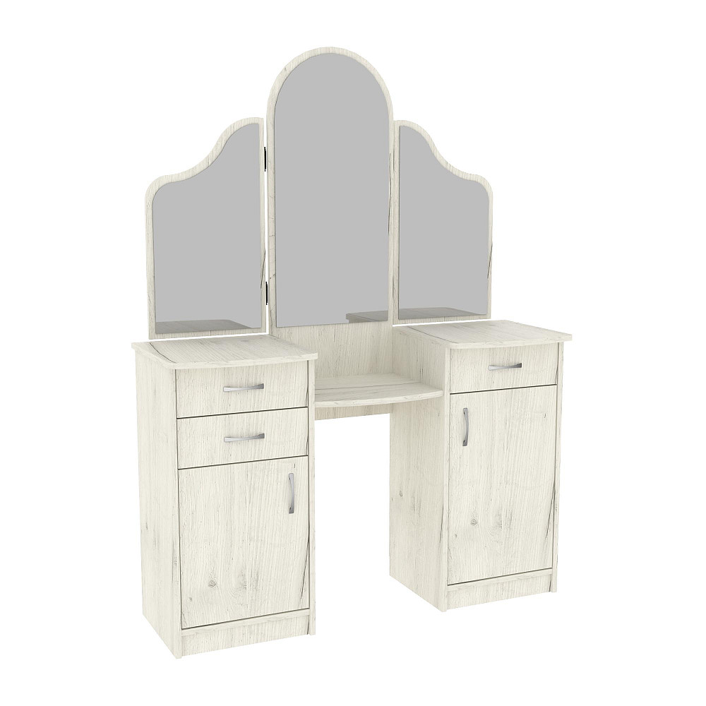 Стол туалетный Трюмо Диана, Дуб Крафт Білий, 1200/420/1630 Львов - изображение 1