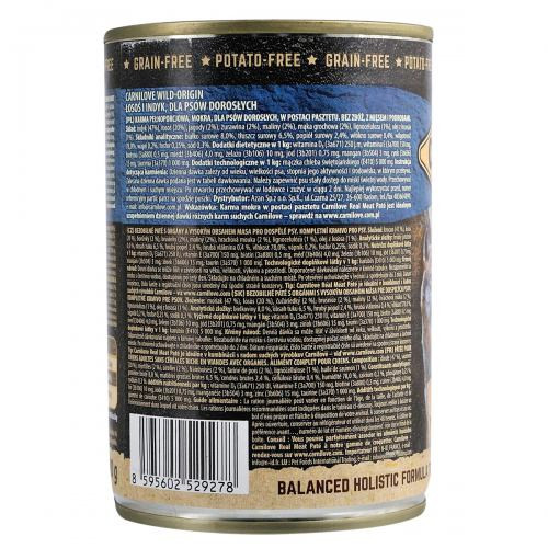 Корм вологий Carnilove Dog k консерви для собак з лососем та індичкою 400 г Київ - фото 3