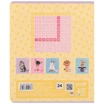 Тетрадь Kite Studio Pets, 24 листа, клетка (SP25-238) Винница