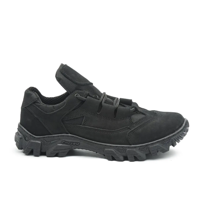 Тактичні демісезонні чоловічі чорні кросівки ,армійські міцні чоловічі шкіряні кросівки Львів - фото 2