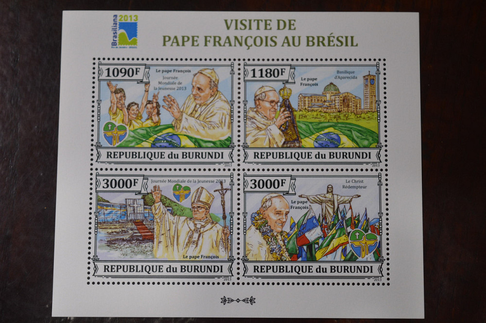 Бурунді. Марки. Блок. (А-39) Полтава - фото 1