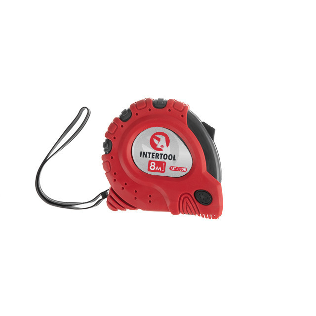 Рулетка з металевим полотном, з фіксатором, 8 м, 25 мм, "Супер Магніт" INTERTOOL MT-0308 Київ - фото 8