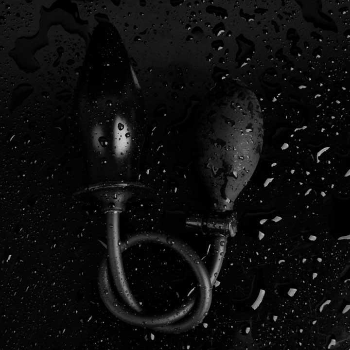 Надувний анальний розширювач - Чорний - 11*4,4 - 6 см - Анальні іграшки Вінниця - фото 2