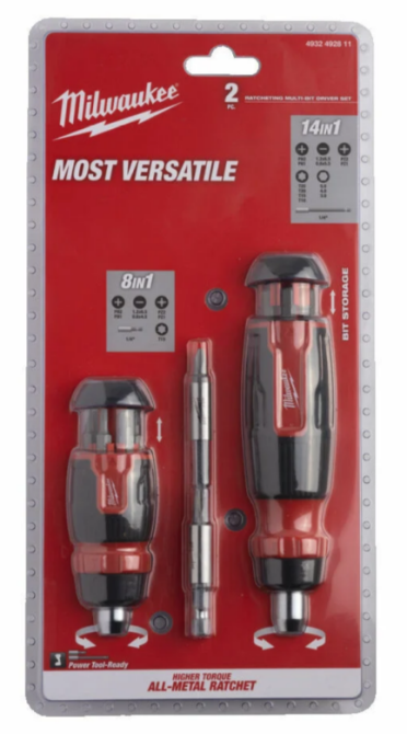 Набір викруток зі змінними вставками 27 в 1 MILWAUKEE Одеса - фото 2