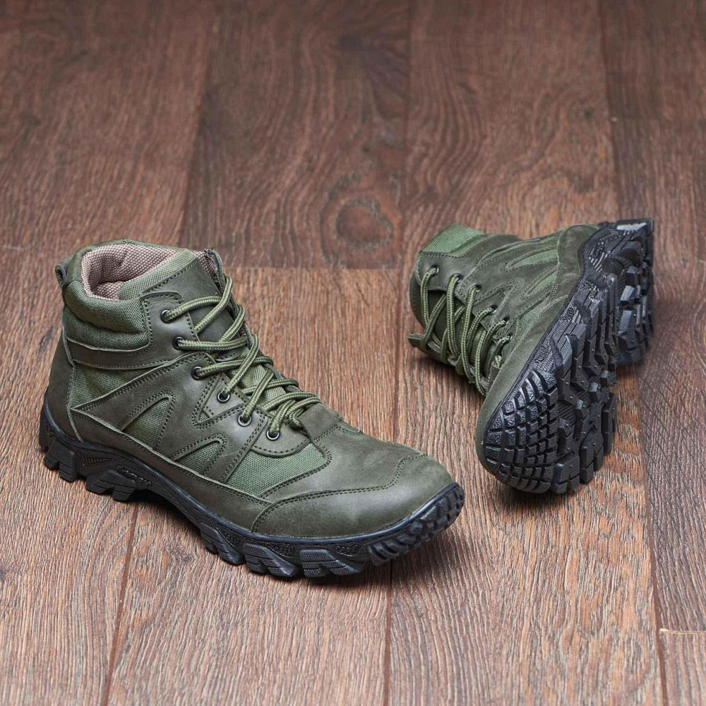 Тактичні черевики, шкіра та кордура, прошиті. Міцні ЗСУ Хакі Демі 43 (28,5) Харків - фото 9