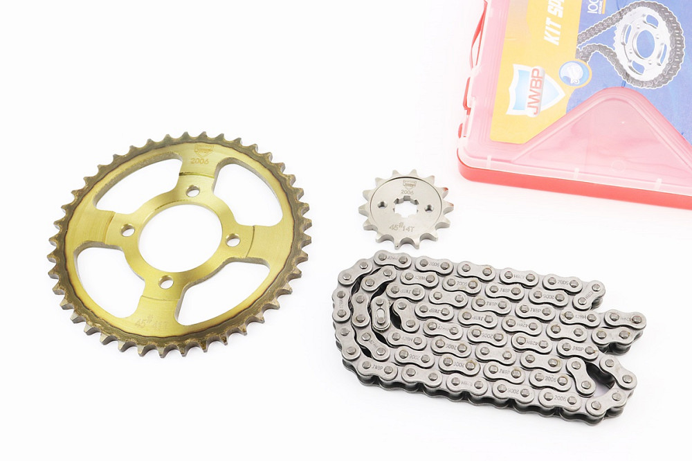 Зірки, ланцюг к-кт JH - 428H-98L+41T+14T (у коробці) "гартована" Київ - фото 1