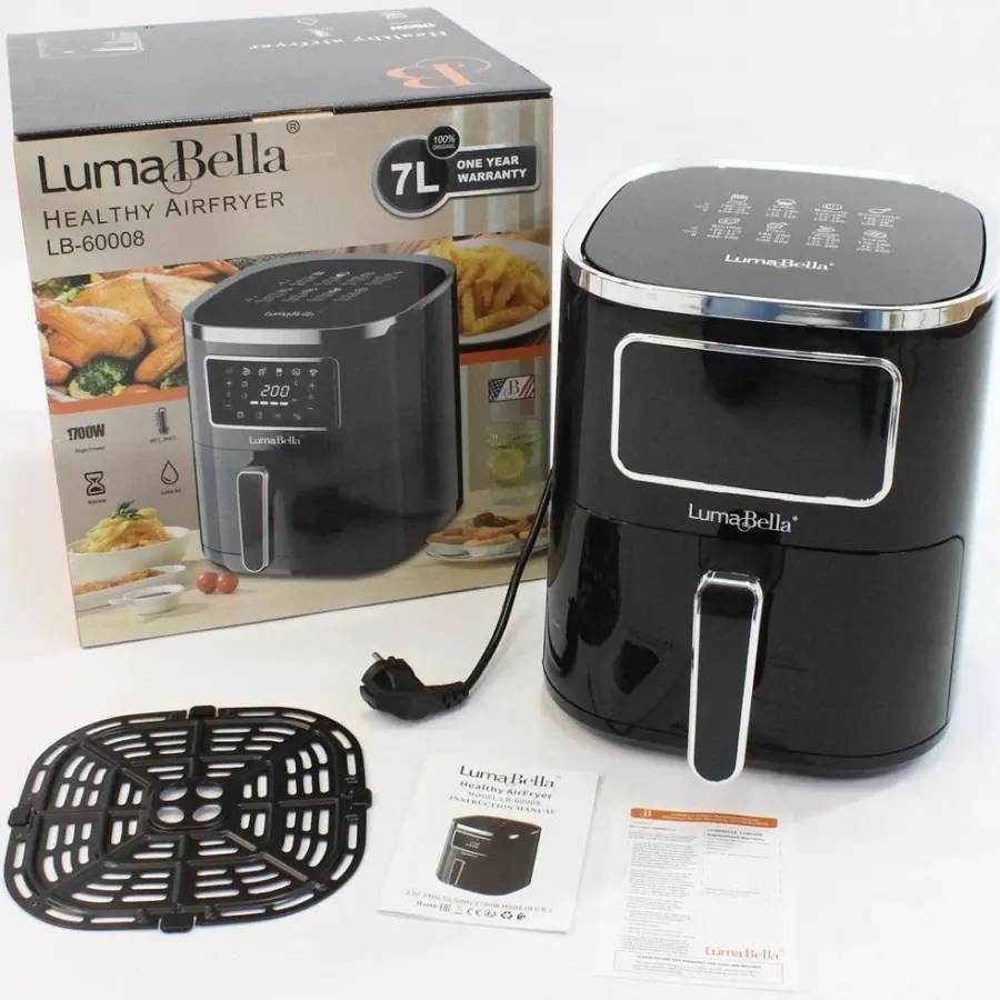 Аерофритюрниця LB-60029 6 л, 1700 Вт, з кольоровим дисплеєм, 8 програм, інтелектуальний контроль температури Одеса - фото 8