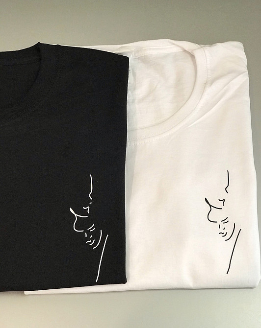 Парні футболки для хлопця та дівчини з абстрактним малюнком Чернівці - фото 1