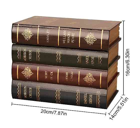 Книжковий тайник-шкатулка RESTEQ — оригінальне рішення для зберігання цінностей та прикраса інтер'єру Київ