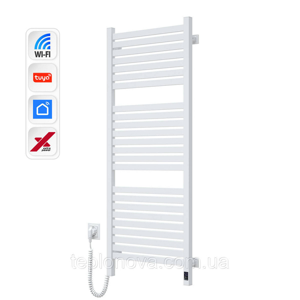 Электрический полотенцесушитель NAVIN Авангард X 480х1200 Sensor с WI-FI левосторонний, белый Черновцы - изображение 3